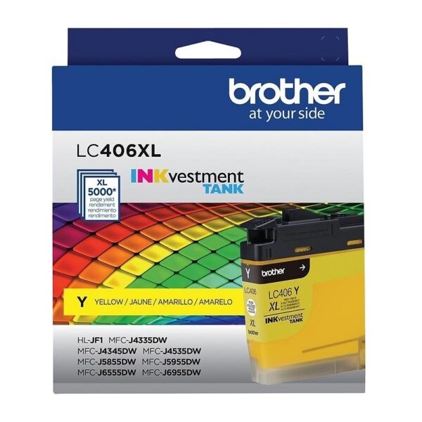 tinta brother lc406xlys yellow (mfc j6955)