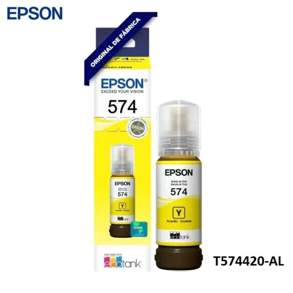 tinta epson l8050 t574420 al amarillo