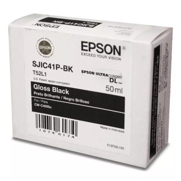 tinta epson sjic41p c13t52l120 negro (c4000)