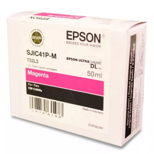 tinta epson sjic41p c13t52l320 magenta (c4000)