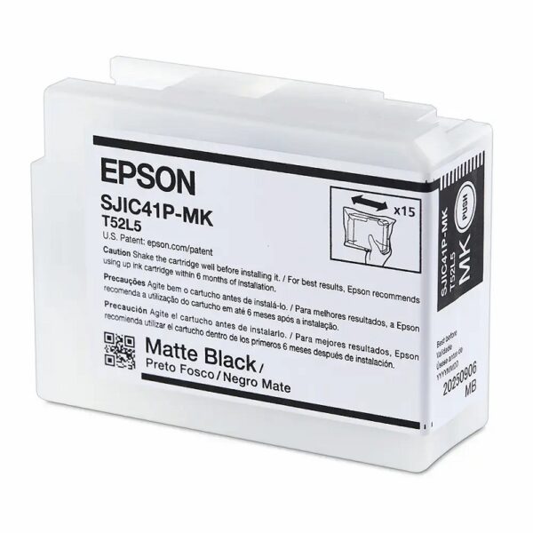 tinta epson sjic41p c13t52l520 negro mate (c4000)