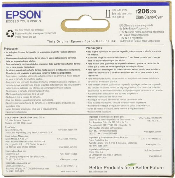tinta epson t206220 al cyan xp 2101