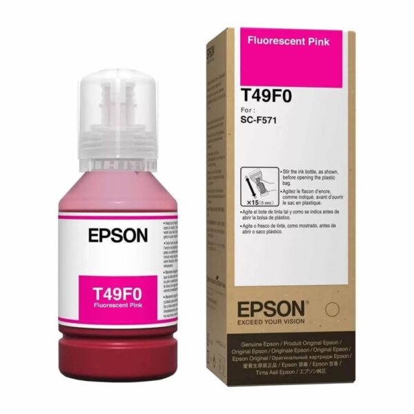 tinta epson t49f020 f571 ultrachrome fluo pink 140ml