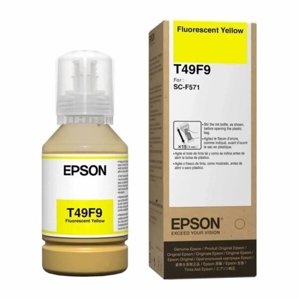 tinta epson t49f920 f571 ultrachrome fluo yelow 140ml