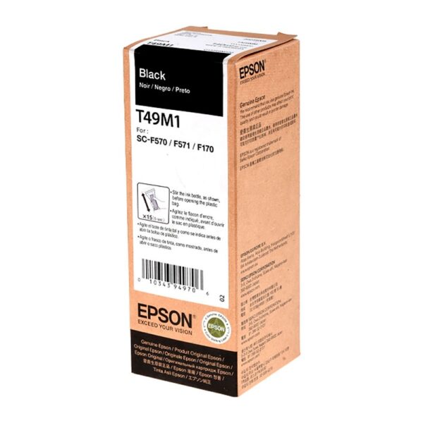 tinta epson t49m120 f170/f570 ultra negro 140ml