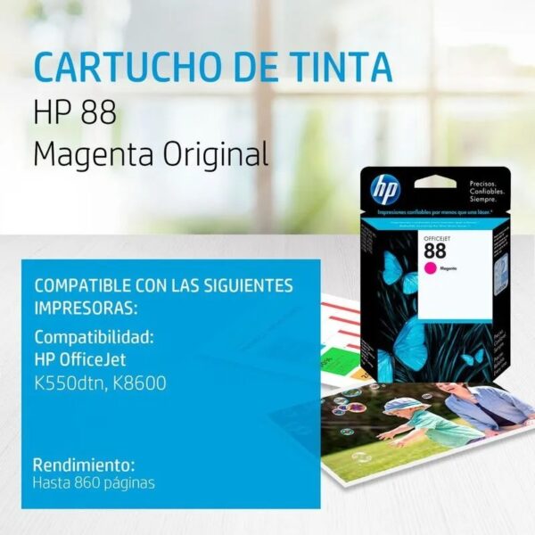 tinta hp c9387al 88 magenta
