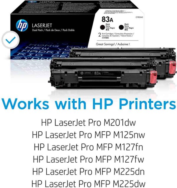 toner hp cf283ad (83ad) m127fn duplo