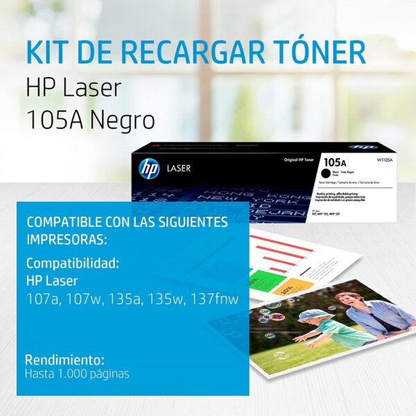 toner hp w1105a (105a) 107w/135w