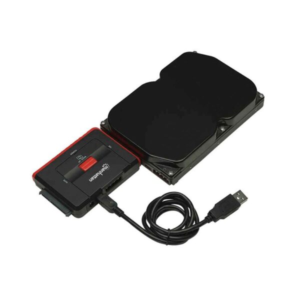 adaptador usb a/sata/ide manhattan 179195 1.5gbps/48bit neg/rj