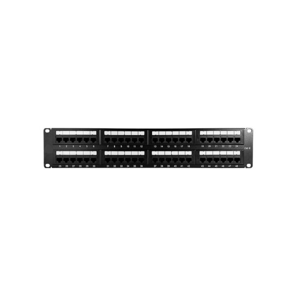 amp patch panel de conexion (1375015 2) 48 puertos cat.6