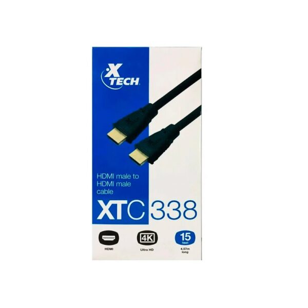 cable xtech hdmi(m) hdmi(m) 4.57m xtc 338 4k negro
