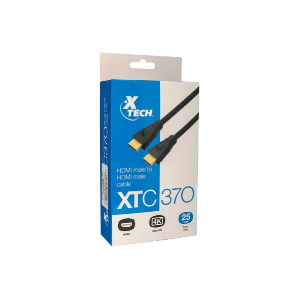 cable xtech hdmi(m) hdmi(m) 7.6m xtc 370 4k negro
