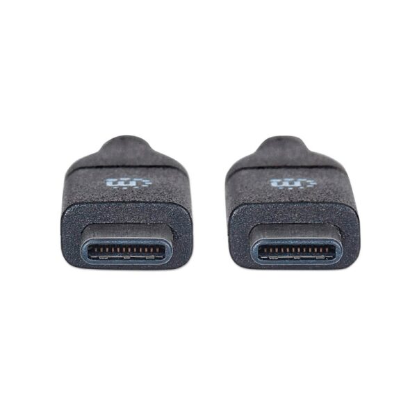 cable usb c/usb c 1m manhattan 353526 3.1 10gbps negro bolsa