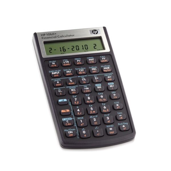calculadora financiera hp 10bii+ 1 linea form vertical negro