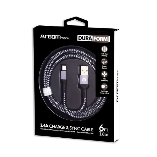 cable argomtech arg cb 0021bk micro usb to usb 1.8m negro