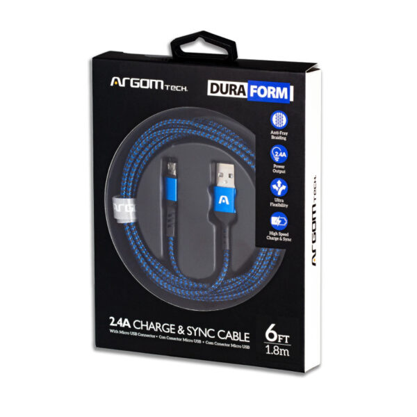 cable argomtech arg cb 0021bl micro usb to usb 1.8m azul