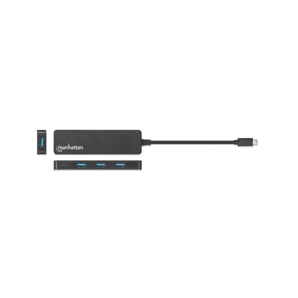 hub usb c/usb a manhattan 164924 4 port/5gbps neg