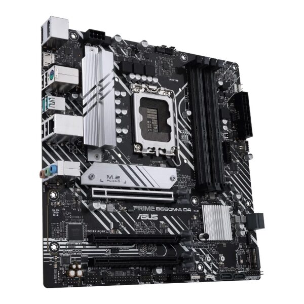 placa madre asus 1700 b660m a d4 prime s/r/hdmi/dp/m2/ddr4/usb3.2/matx