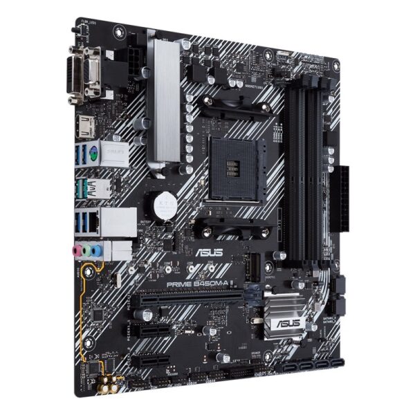 placa madre asus am4 b450m a ii/csm prime v/s/r/hdmi/dvid/ddr4/m2/usb3.2/matx