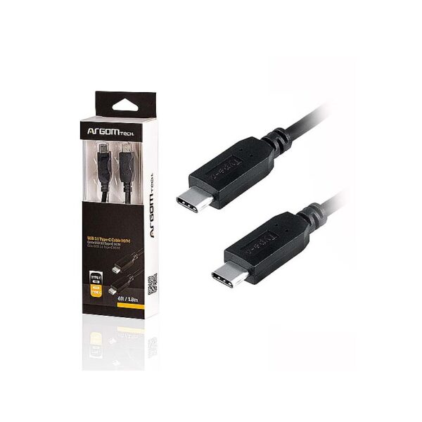 cable argomtech arg cb 0063 usb 3.1 type c 6 pies 1.8m