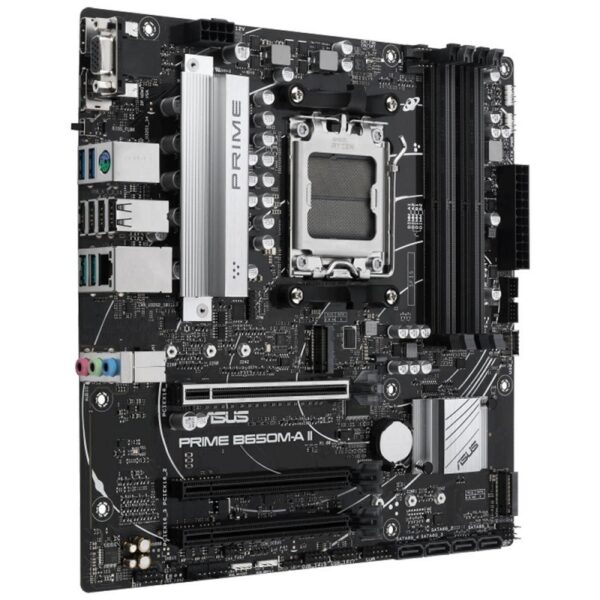 placa madre asus am5 b650m a ii ddr5 prime v/s/r/hdmi/dp/2m2/usb3.2/matx