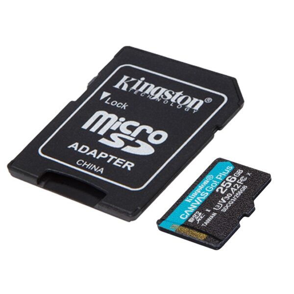 memoria kingston micro sd 256gb sdcg3/256gb 170/90 canvas go plus c/ada