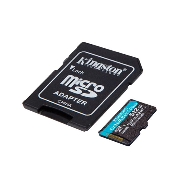 memoria kingston micro sd 512gb sdcg3/512gb 170/90 canvas go plus c/ada