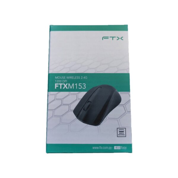 mouse wir ftx ftxm153 1200dpi/3 bot/negro