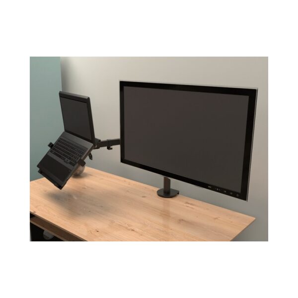 soporte klip xtreme para 1 monitor 1 notebook 13" 32"/15.6" kmm 301 8kg/art/incl/gir