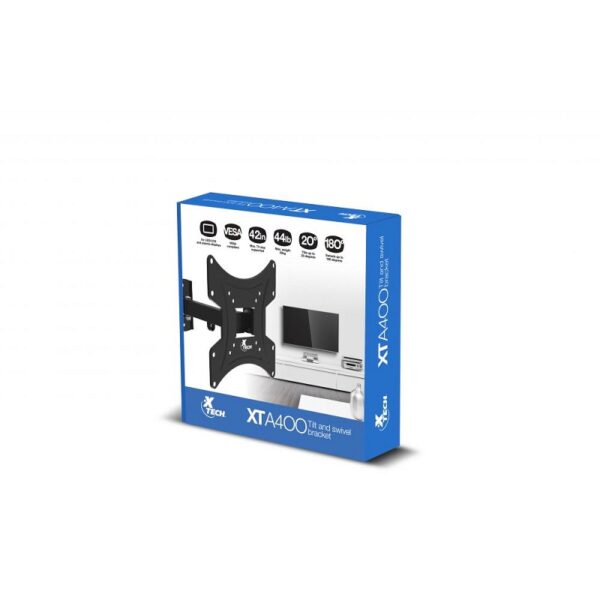 soporte para tv xtech 23" a 42" xta 400 20kg/gir/neg
