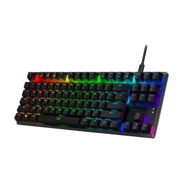teclado usb gamer hyperx 4p5p3aa aba alloy o. core mec red/ing/rgb