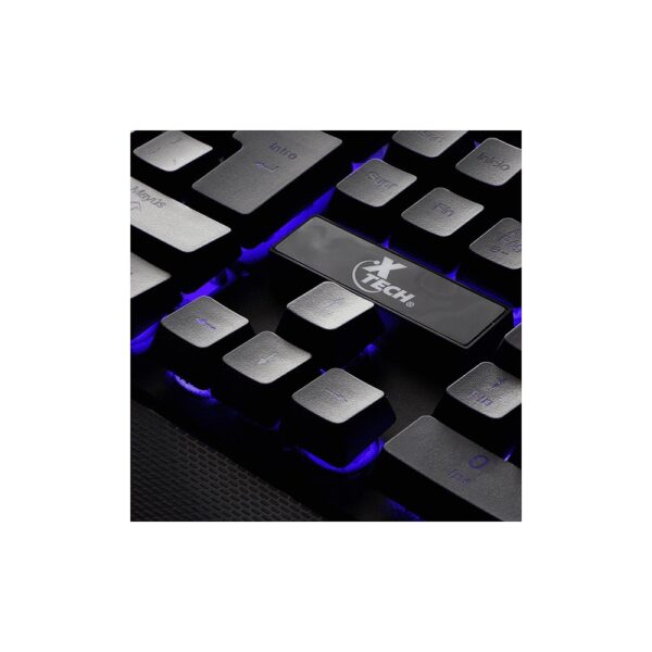 teclado gamer xtech usb xtk 510s armiger multicolor multimedia/esp/neg