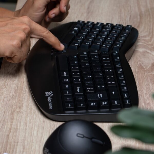 teclado+mouse klip xtreme wir kbk 510 majestik compact duo esp/neg