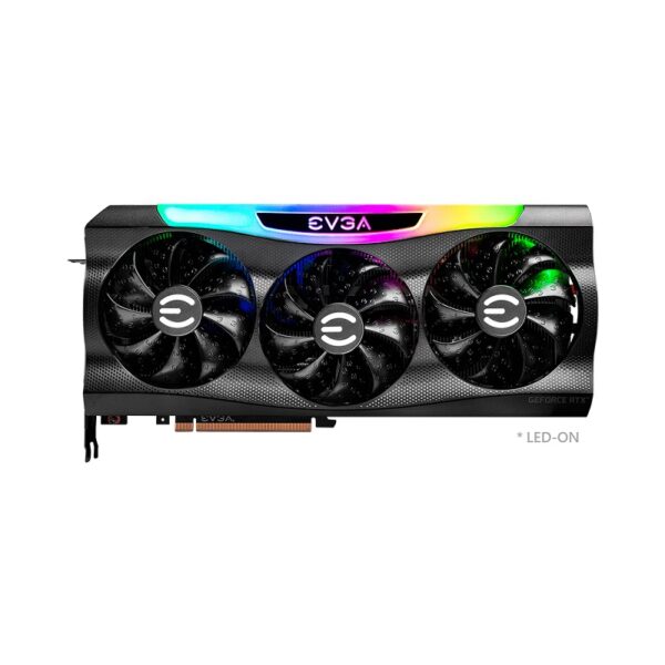 tarjeta grÁfica evga rtx3080 ftw3 ultra 12gb ddr6x 12g p5 4877 kl lhr led argb