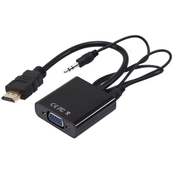 adaptador hdmi a vga con audio