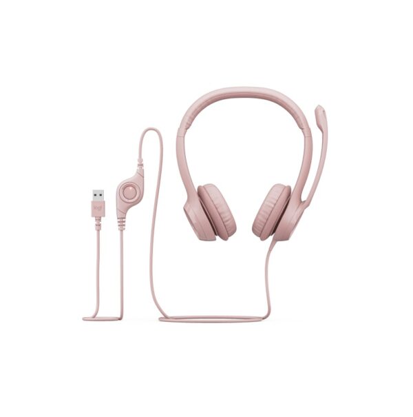 auricular logitech 981 001280 h390 confort rosa
