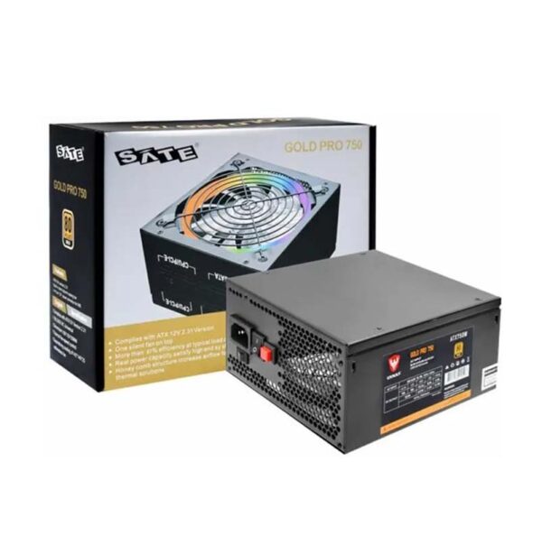fuente sate 750w rgb gold pro 80 plus
