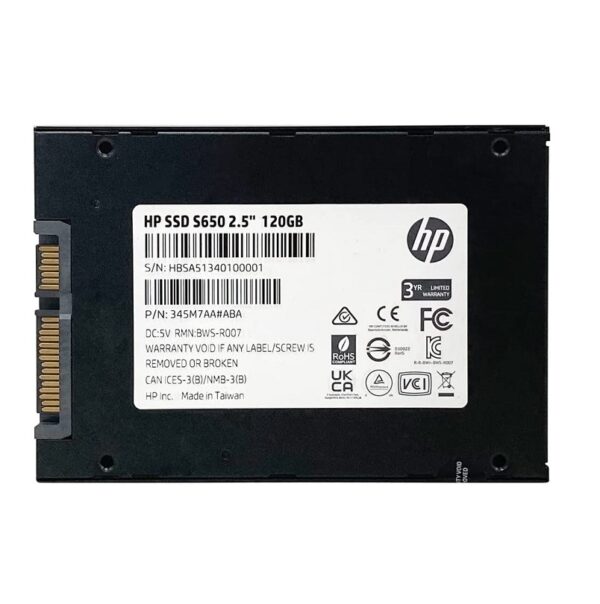 ssd hp 120gb 345m7aa abb s650 sata 2.5