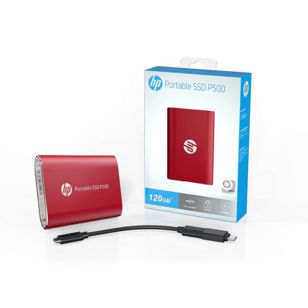 ssd externo hp 250gb 7pd49aa abc p500 rojo