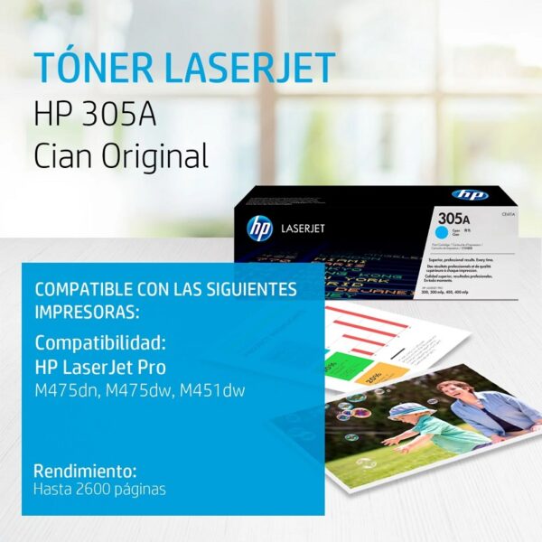 toner hp ce411a (305a) m451 cyan
