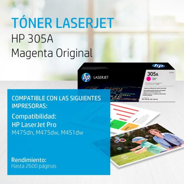 toner hp ce413a (305a) m451 magenta