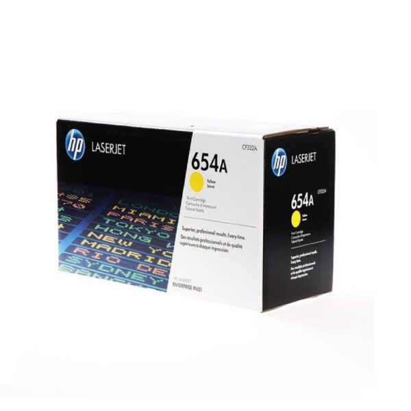toner hp cf332a (654a) yellow m651dn