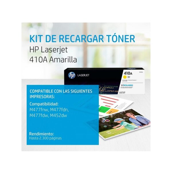 toner hp cf412a (410a) yellow m477fdw