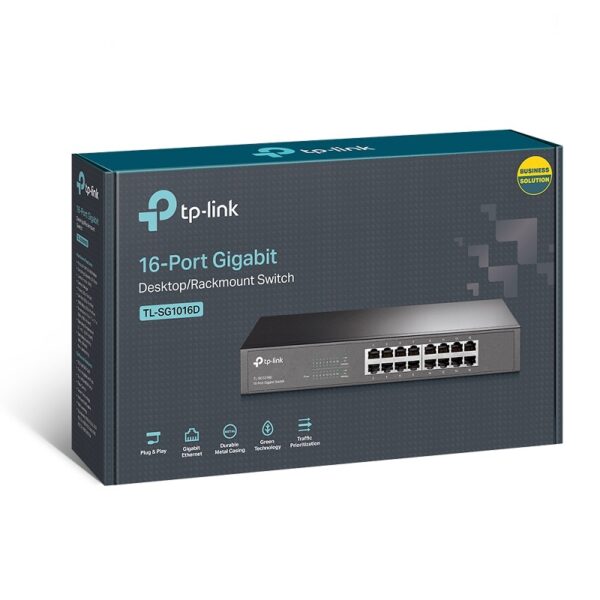 hub switch tp link 16 g lan tl sg1016d rack
