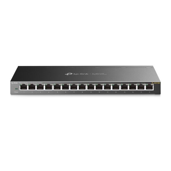 hub switch tp link 16p tl sg116e 16p rj45 100/10