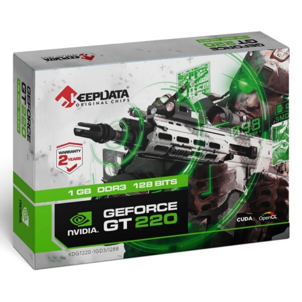 tarjeta grÁfica keepdata gt220 1gb d3 128b kdgt220 1gd3/128b