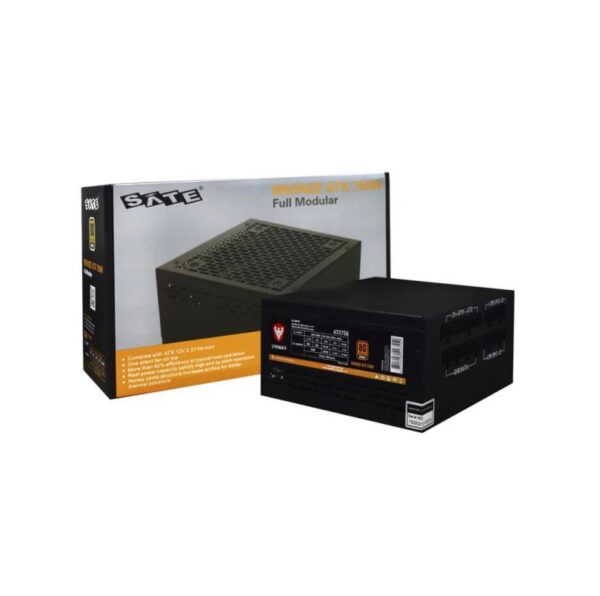 fuente sate 750w atx bronze 80 plus
