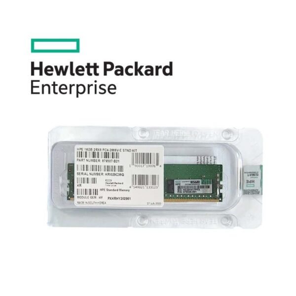 hpe memoria 16g 2rx8 pc4 2666v e stnd kit (879507 b21)