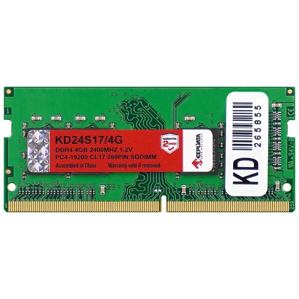 memoria ram para notebook ddr4 keepdata 4gb 2400mhz