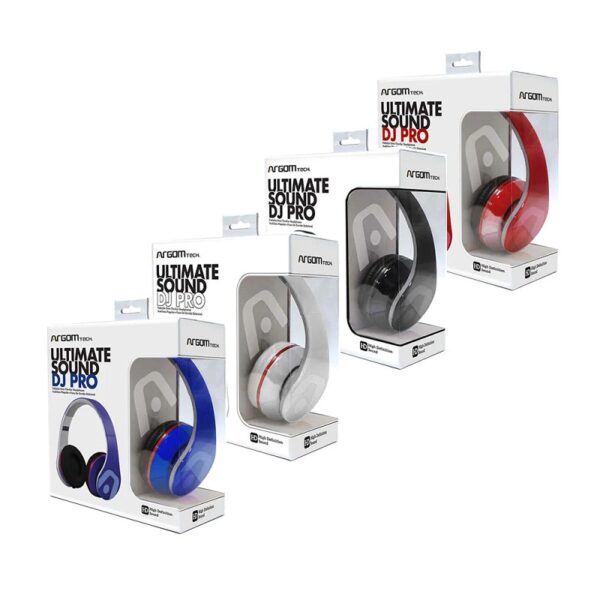 auricular argomtech arg hs 2441bk dj pro negro